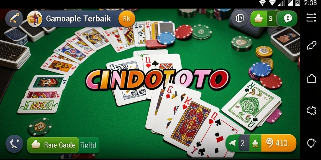 Gameplay seru Gaple dengan grafis menarik dan interaktif.