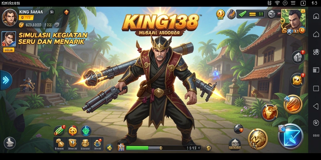 Tampilan gameplay KING138 dalam simulasi yang menarik dan interaktif.
