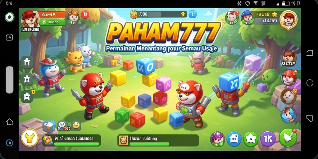 Screenshot utama PAHAM777 menampilkan gameplay seru teka-teki.