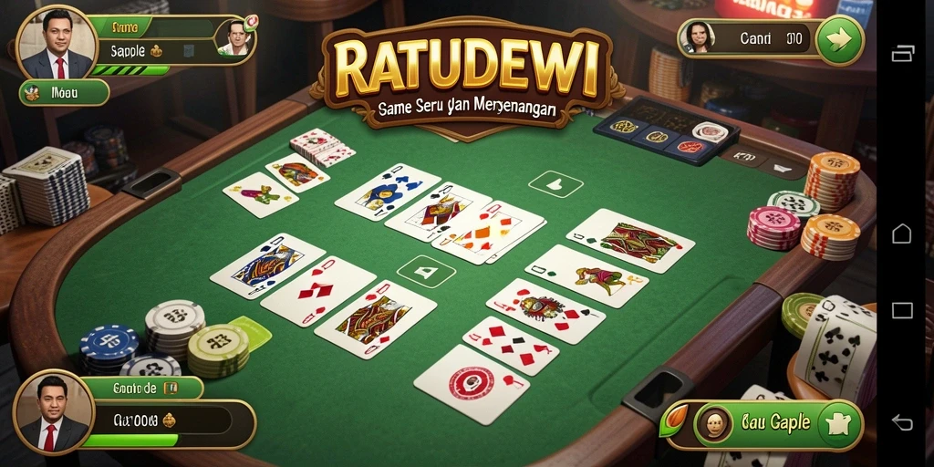 Tampilan gameplay Gaple yang seru dan interaktif di RATUDEWI.