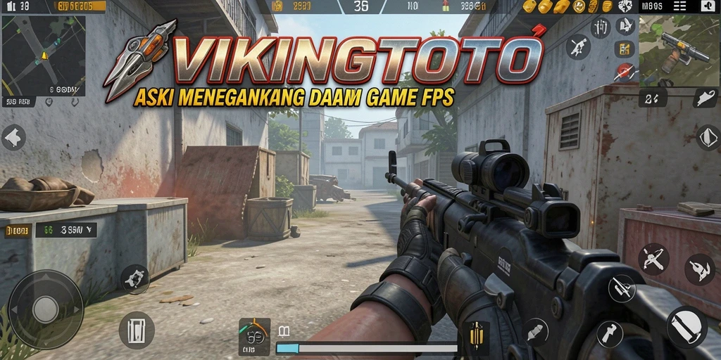 Screenshot gameplay VIKINGTOTO yang menampilkan aksi tembak-menembak yang mendebarkan.
