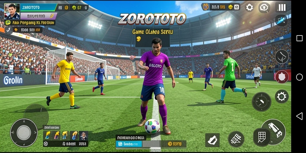 Tampilan menarik dari gameplay ZOROTOTO yang penuh aksi olahraga.